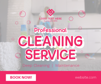 Professional Cleaning Service Facebook Post