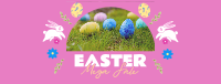 Cute Easter Bunny Facebook Cover