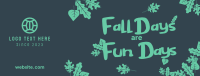 Fall Days are Fun Days Facebook Cover Image Preview