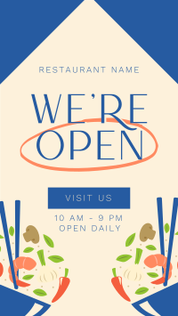 Minimalist Trendy Restaurant Business Instagram Story