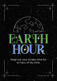 Earth Hour Sky Poster