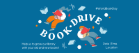 Donate Books, Fill Hearts Facebook Cover Design