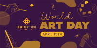 World Art Day Twitter Post Design