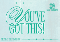 Monday Motivation Postcard Image Preview