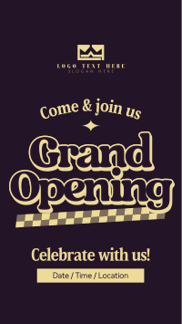 Vintage Grand Opening Instagram Reel Image Preview