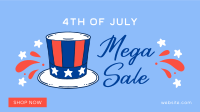 Festive Sale for 4th of July Facebook Event Cover