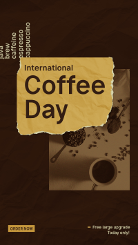 International Coffee Day Facebook Story