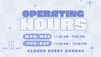 Quirky Operating Hours Facebook Event Cover