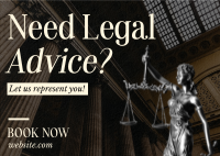 Legal Advice Postcard Design