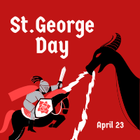 St. George's Day Instagram Post example 4