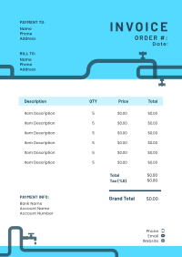 Pipes Pattern Invoice