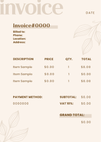 Luxury Dining Invoice Image Preview