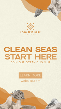 World Ocean Day Clean Up Drive Facebook Story