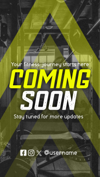 Coming Soon Fitness Gym Teaser Instagram Reel