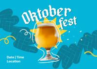 Oktoberfest Beer Festival Postcard