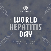 Minimalist Hepatitis Day Awareness Instagram Post Design