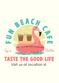 Beachside Cafe Poster