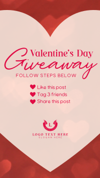 Valentine's Giveaway Facebook Story