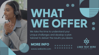 Minimalist Corporate What We Offer Animation
