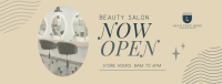 Hair Salon is Open Facebook Cover Design