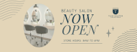 Hair Salon is Open Facebook Cover Image Preview