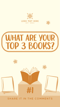 Your Top 3 Books Instagram Story