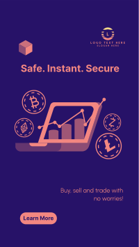 Secure Cryptocurrency Exchange Facebook Story