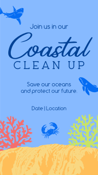 Coastal Cleanup Instagram Story