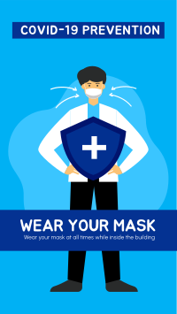 Wear Mask Facebook Story