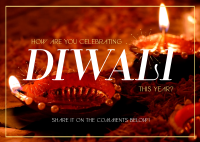 Diwali Culture Postcard Design