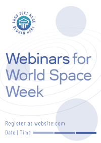 Space Week Webinar Poster