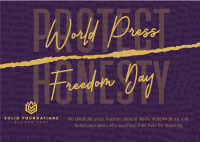 World Press Freedom Postcard Image Preview