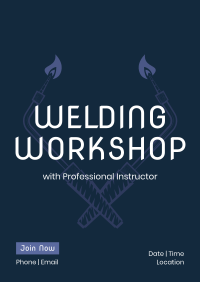 Welding Tools Workshop Poster