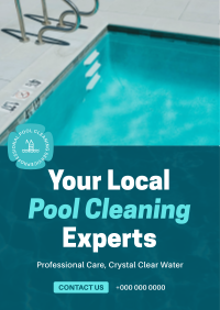 Local Pool Cleaners Flyer Design