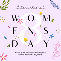 Women's Day Flower Overall Instagram Post