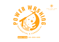 Power Washer Cleaner Postcard Design