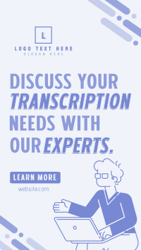 Transcription Experts Instagram Reel Image Preview