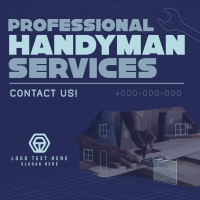 Modern Handyman Service Linkedin Post