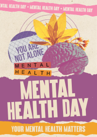 Scrapbook Mental Health Day Poster