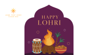 Magical Lohri Zoom Background