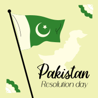 Pakistan Day Flag Linkedin Post Design