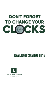 Daylight Saving Time Reminder Instagram Story