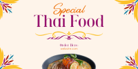 Special Thai Food Twitter Post