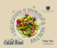 Vegan Salad Bowl Facebook Post