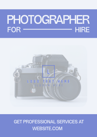 Professional Photographer Flyer Design