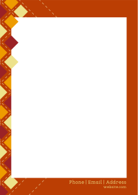 Fashion Checkered Pattern Letterhead