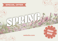 Spring Sale Postcard