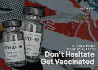 Get Vaxxed Postcard Design