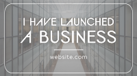 Minimalist Business Launch Facebook Event Cover