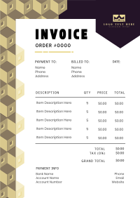 Geometric Corporate Generic  Invoice Image Preview